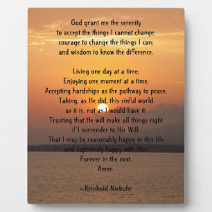 Serenity Prayer Plaque