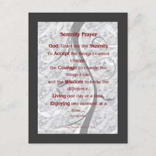 Serenity Prayer Postcard