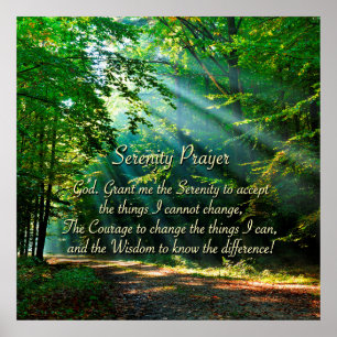 Serenity Prayer. Poster