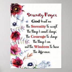 Serenity Prayer Poster