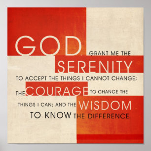 Serenity Prayer Poster