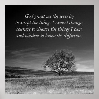 Serenity Prayer Poster