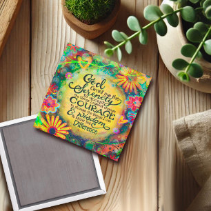 Serenity Prayer Pretty Religious FaithInspirivity Magnet