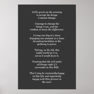 Serenity Prayer - print