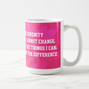 Serenity Prayer Rose Pink Mug