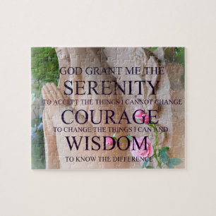 Serenity Prayer Roses Puzzle
