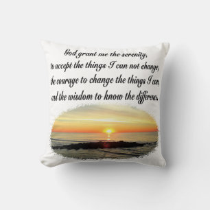 SERENITY PRAYER SUNRISE PHOTO DESIGN CUSHION