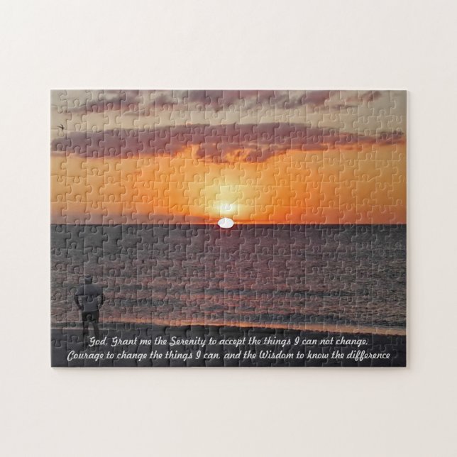 Serenity Prayer - Sunset Jigsaw Puzzle (Horizontal)