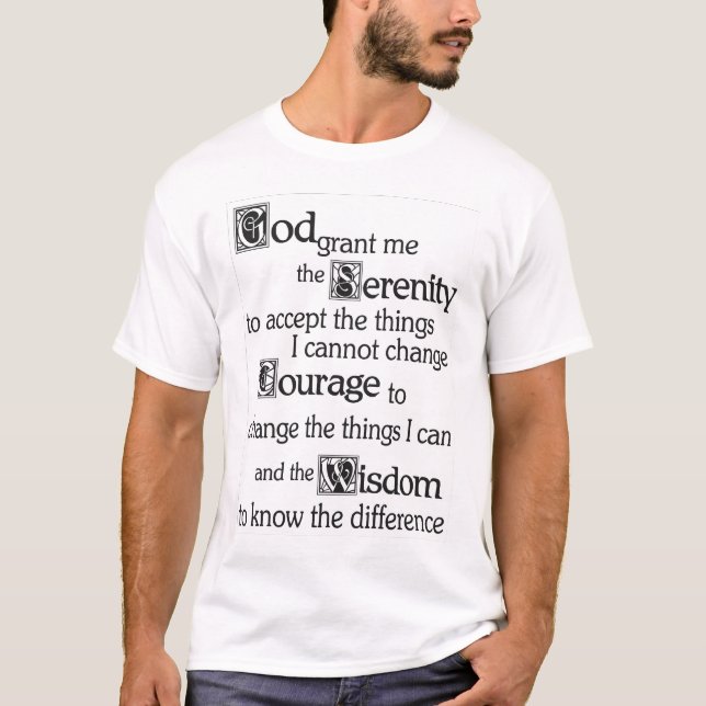 SERENITY PRAYER T-Shirt (Front)