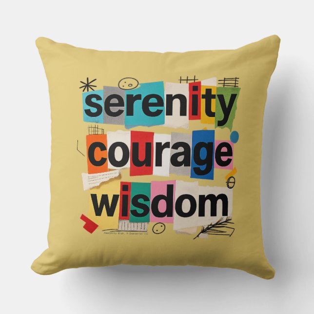Serenity Prayer - Throw Pillow (Front)