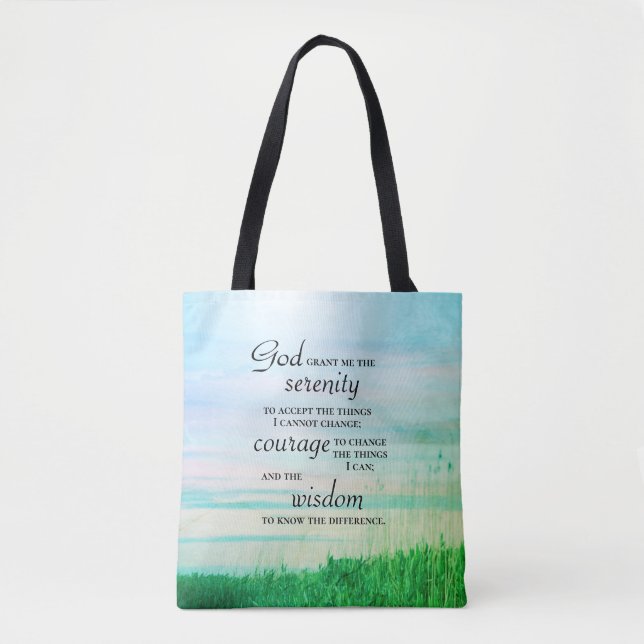 Serenity Prayer, Tote Bag (Front)