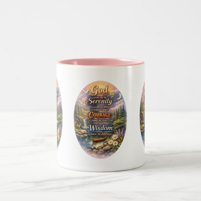 Serenity Prayer Two-Tone Coffee Mug (Center)