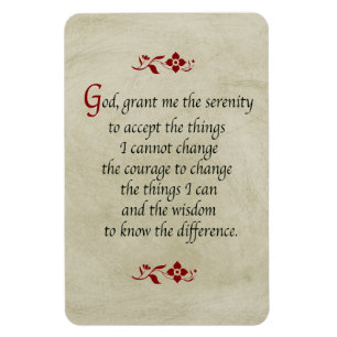 Serenity Prayer/Vintage Style Magnet