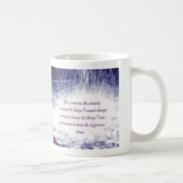 Serenity Prayer  Waterfalls Mug (Right)