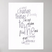 Serenity Prayer Word Art