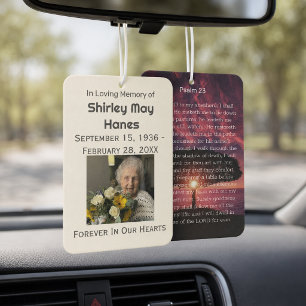 SERENITY Psalm 23 Sunset Memorial Car Air Freshener