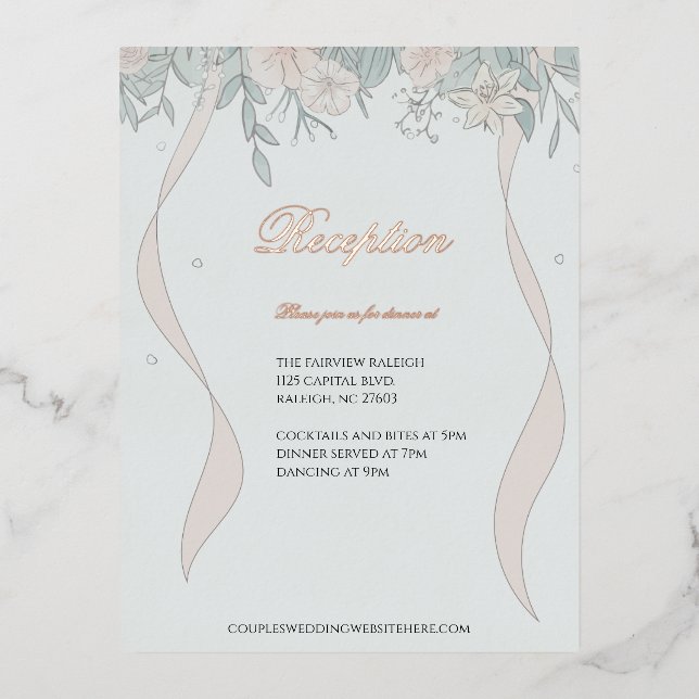 Serenity Reception Enclosure Foil Holiday Postcard (Front)