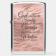 Serenity rose gold Zippo Chrome Pocket Lighter