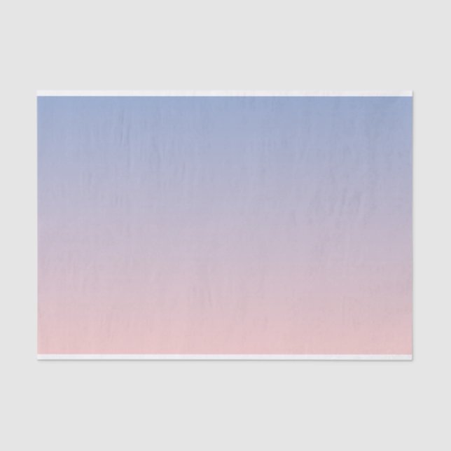 Serenity Rose Quartz Blue Pink Ombre Tissue Paper (Front)