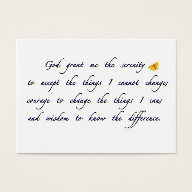 Serenity Sharing Card (Front)