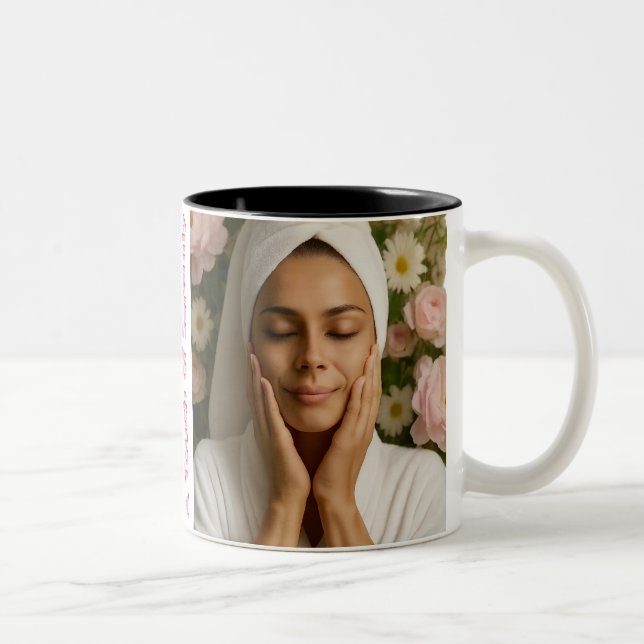 Serenity Spa Glow Two-Tone Coffee Mug (Right)