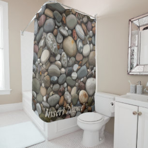Serenity Stones Shower Curtain