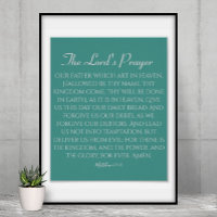 SERENITY | The Lord's Prayer Blue Green