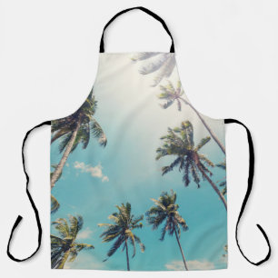 Serenity Tropical Beach Landscape Apron