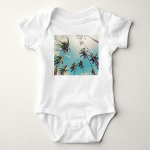 Serenity Tropical Beach Landscape Baby Bodysuit