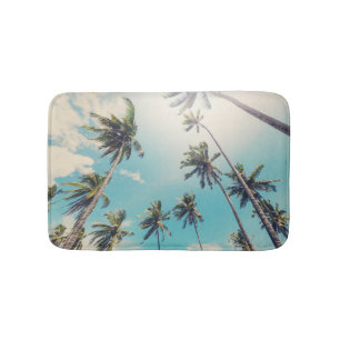 Serenity Tropical Beach Landscape Bath Mat