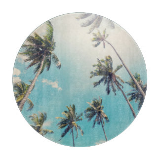 Serenity Tropical Beach Landscape Cutting Board