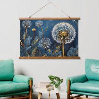Serenity with Dandelions in Nightsky AI Art