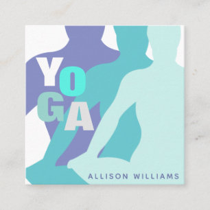 Serenity Yoga Instructor - Yoga Practice Square Business Card