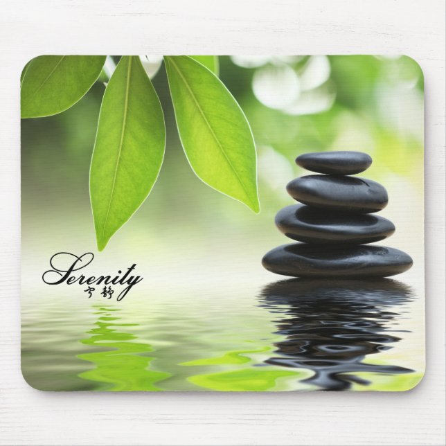"Serenity" Zen Rocks Mousepad (Front)