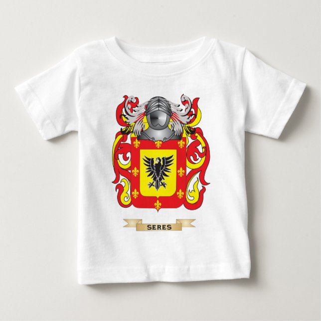 Seres Coat of Arms (Family Crest) Baby T-Shirt (Front)