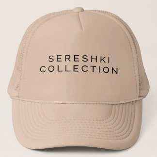 SERESHKI COLLECTION Logo Beige Trucker Hat
