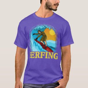 Serfing Funny Surfing Serf Mediaeval Peasant T-Shirt