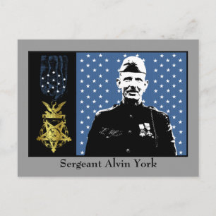 Sergeant Alvin York - Medal of Honour Winner Postcard