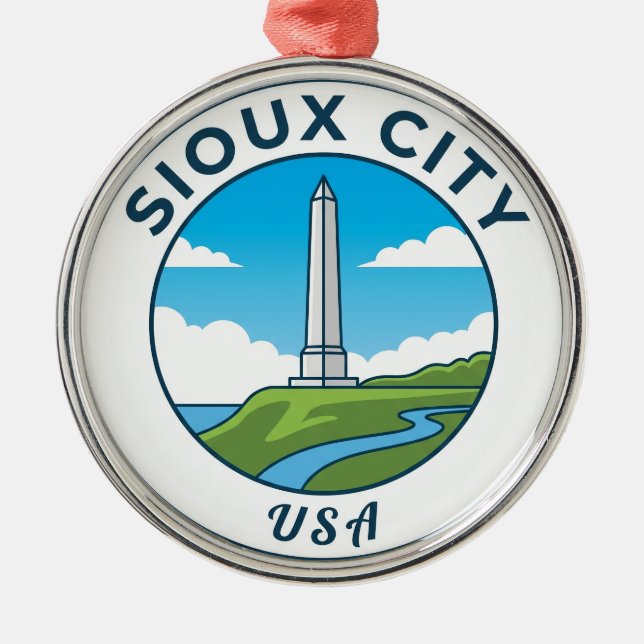 Sergeant Floyd Monument USA Metal Ornament (Front)