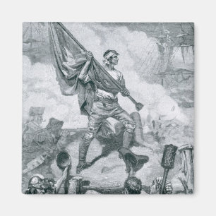 Sergeant Jasper at the Battle of Fort Moultrie Magnet