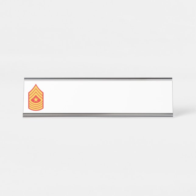 Sergeant Major Desk Name Plate (Front)