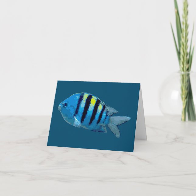 Sergeant Major Fish Card (Front)