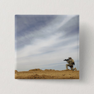 Sergeant provides security 15 cm square badge