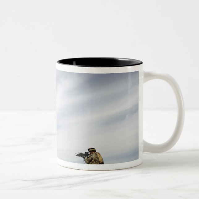 Sergeant provides security Two-Tone coffee mug (Right)