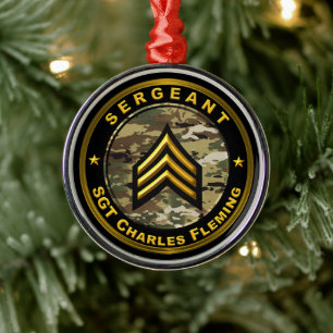 Sergeant SGT Metal Ornament