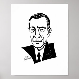 Sergei Rachmaninoff Poster