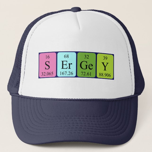 Sergey periodic table name hat (Front)
