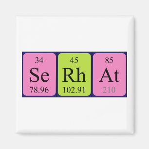 Serhat periodic table name magnet