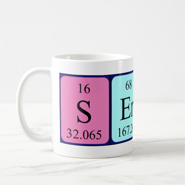 Serhat periodic table name mug (Left)
