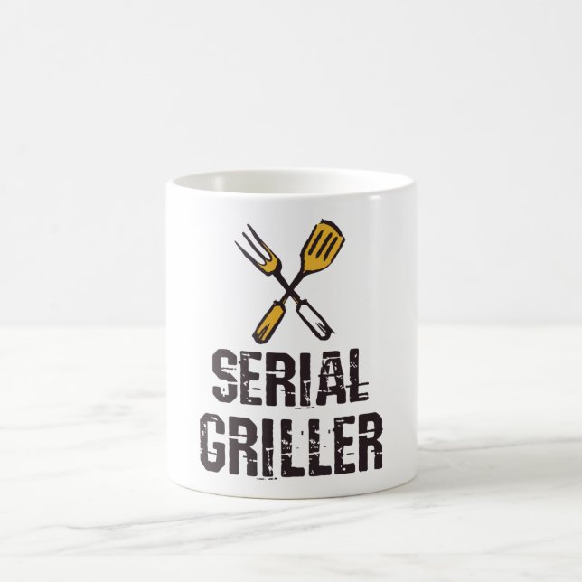 Serial griller Grill BBQ master Grill cutlery Coffee Mug (Center)